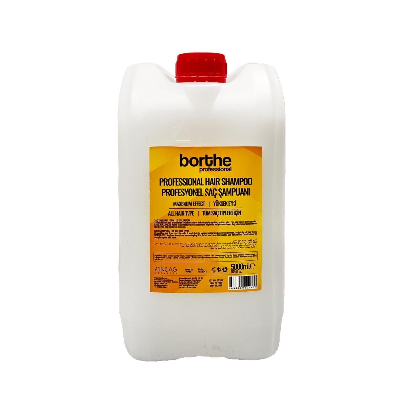 Borthe Bulk Shampoo 5000ml - Professional Grade Hair Care for Salons & Individuals