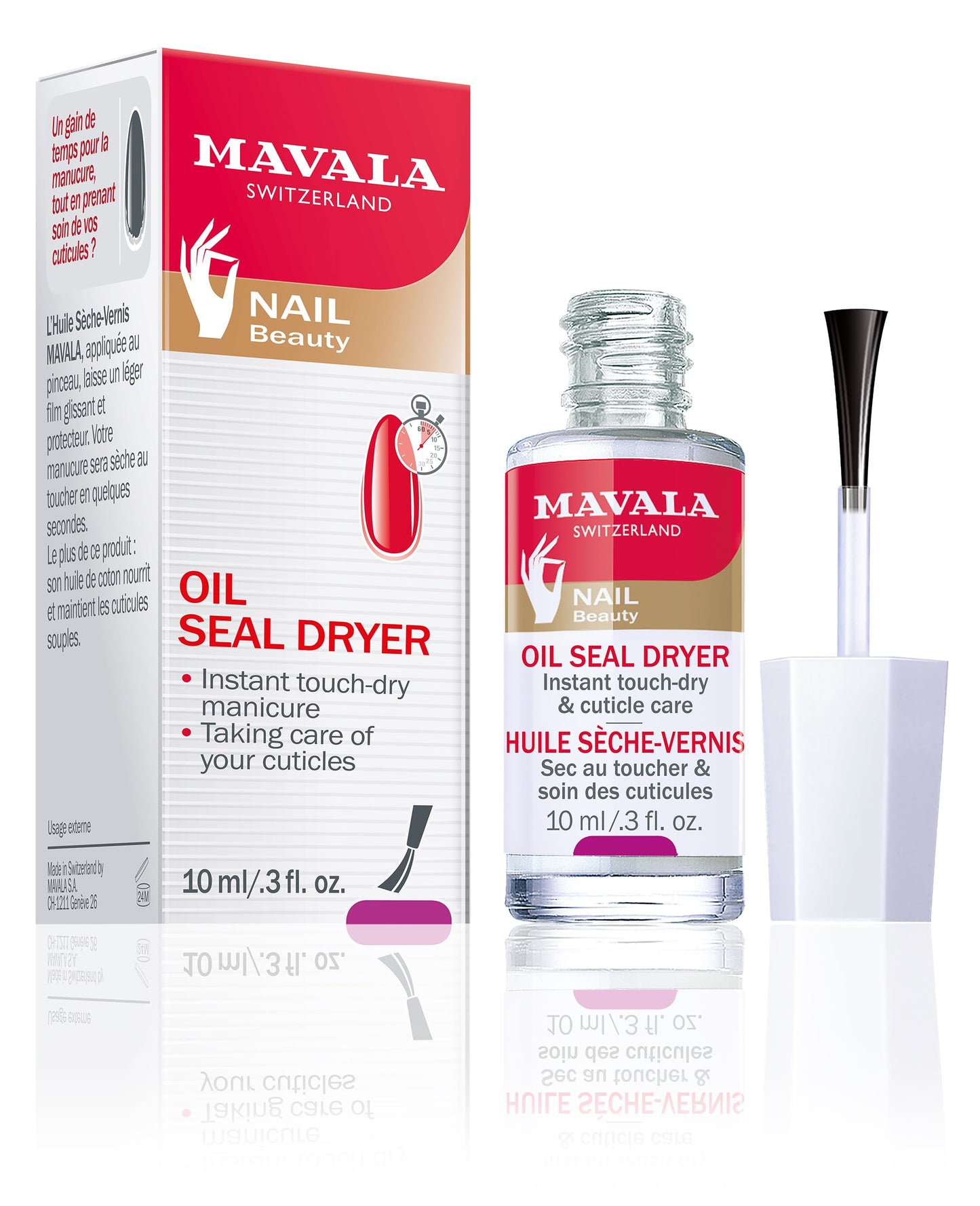 Mavala Nail Care Oil - Quick Dry Nail Polish & Moisturizing Cuticle Oil for Dry Nails - 10ml