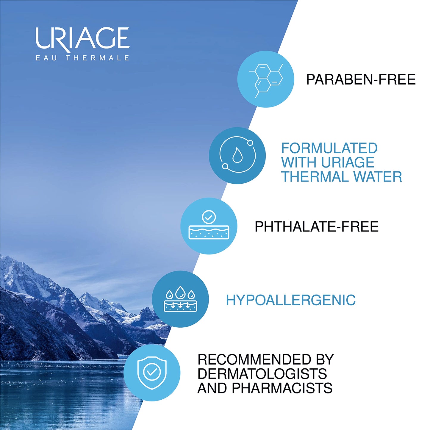 Uriage Uriage Power 3 Deodorant Roll-on - Anti-Perspirant, Paraben-Free, Natural Deodorant for Effective Odor Protection