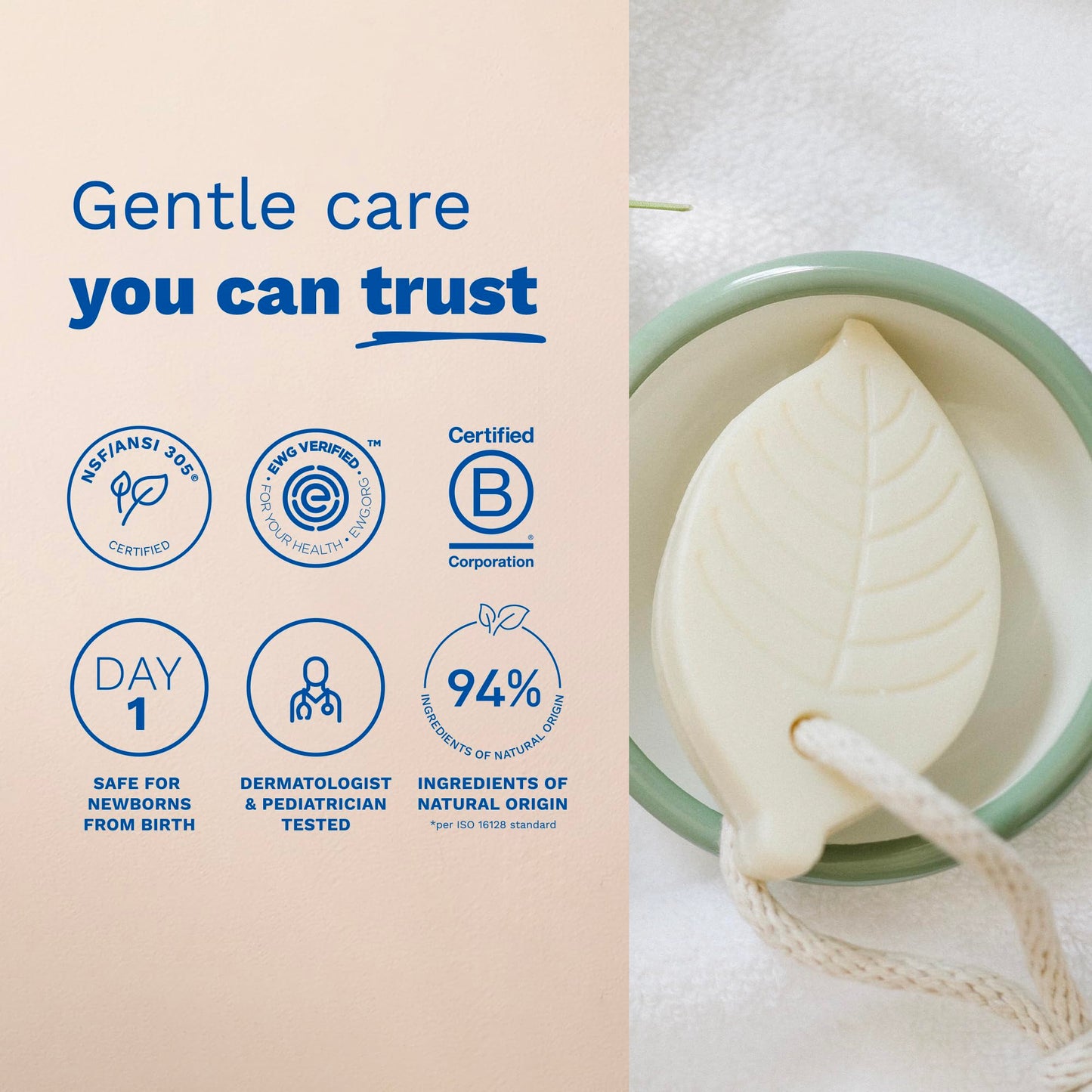 Mustela Shampoo & Body Cleanser Bar - Gentle Family Formula | 75g