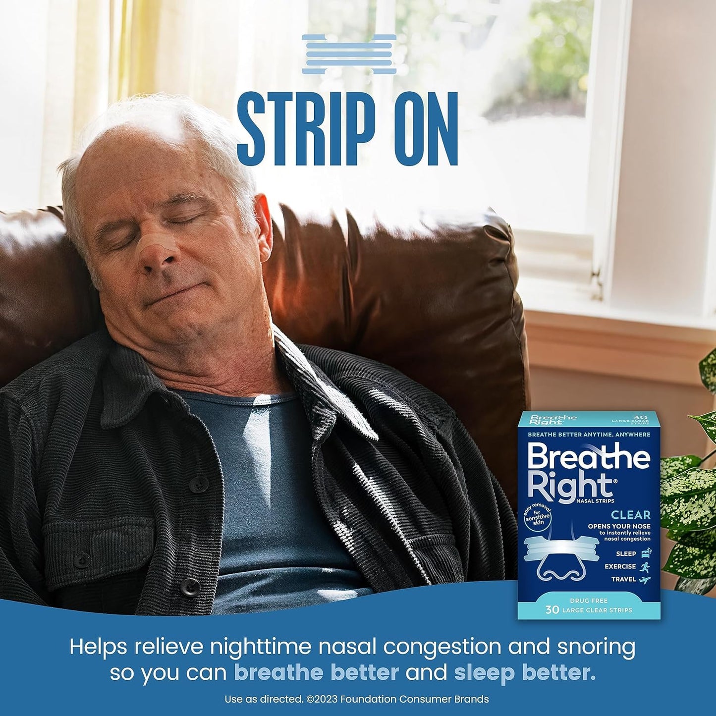 Breathe Right Nasal Strip Large Size
