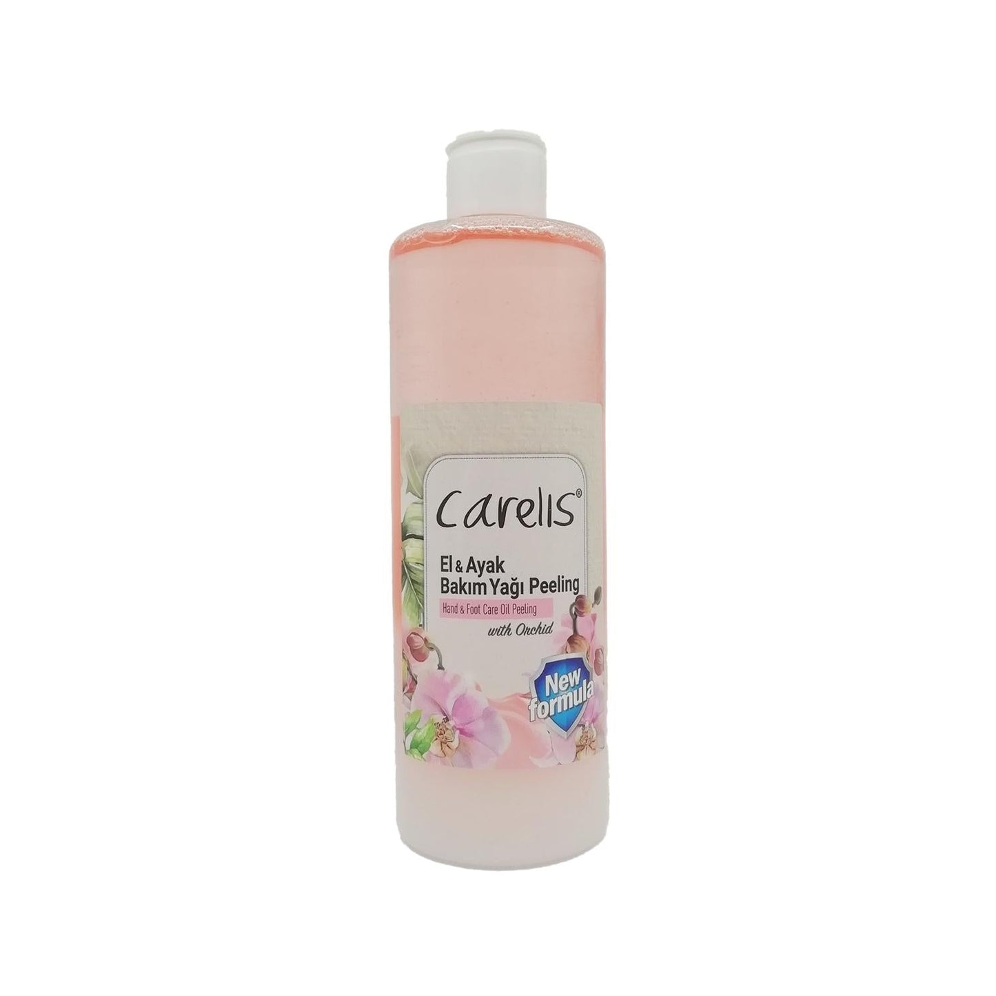 Carelis Hand and Foot Care Oil Peeling Orkide 400ml - Moisturizing Oil for Dry Skin Relief