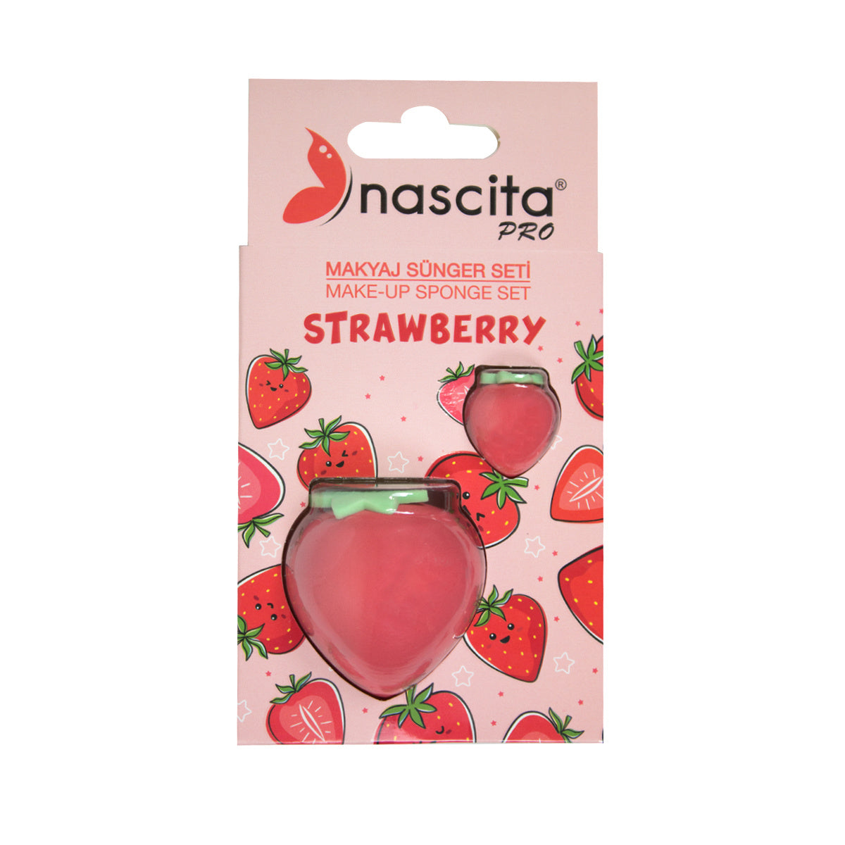 Nascita Strawberry Makeup Sponge Set - Blending & Application