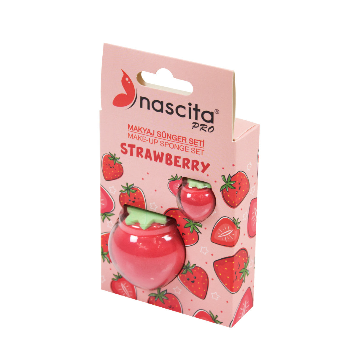 Nascita Strawberry Makeup Sponge Set - Blending & Application