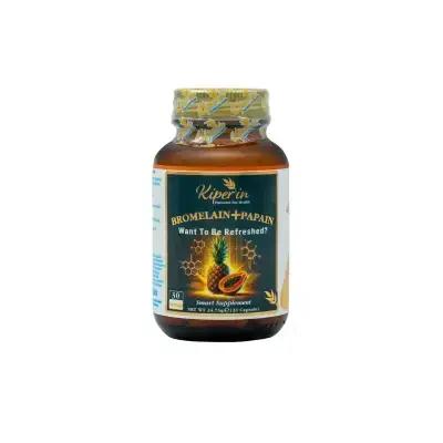 Kiperin Digestive Enzyme Supplement with Bromelain & Papain - Natural Protein Digestion Support for Improved Gut Health