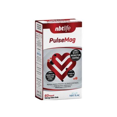 NBT Life PulseMag Magnesium Supplement - 60 Capsules, Supports Healthy Magnesium Levels, Vegetarian & Vegan Friendly