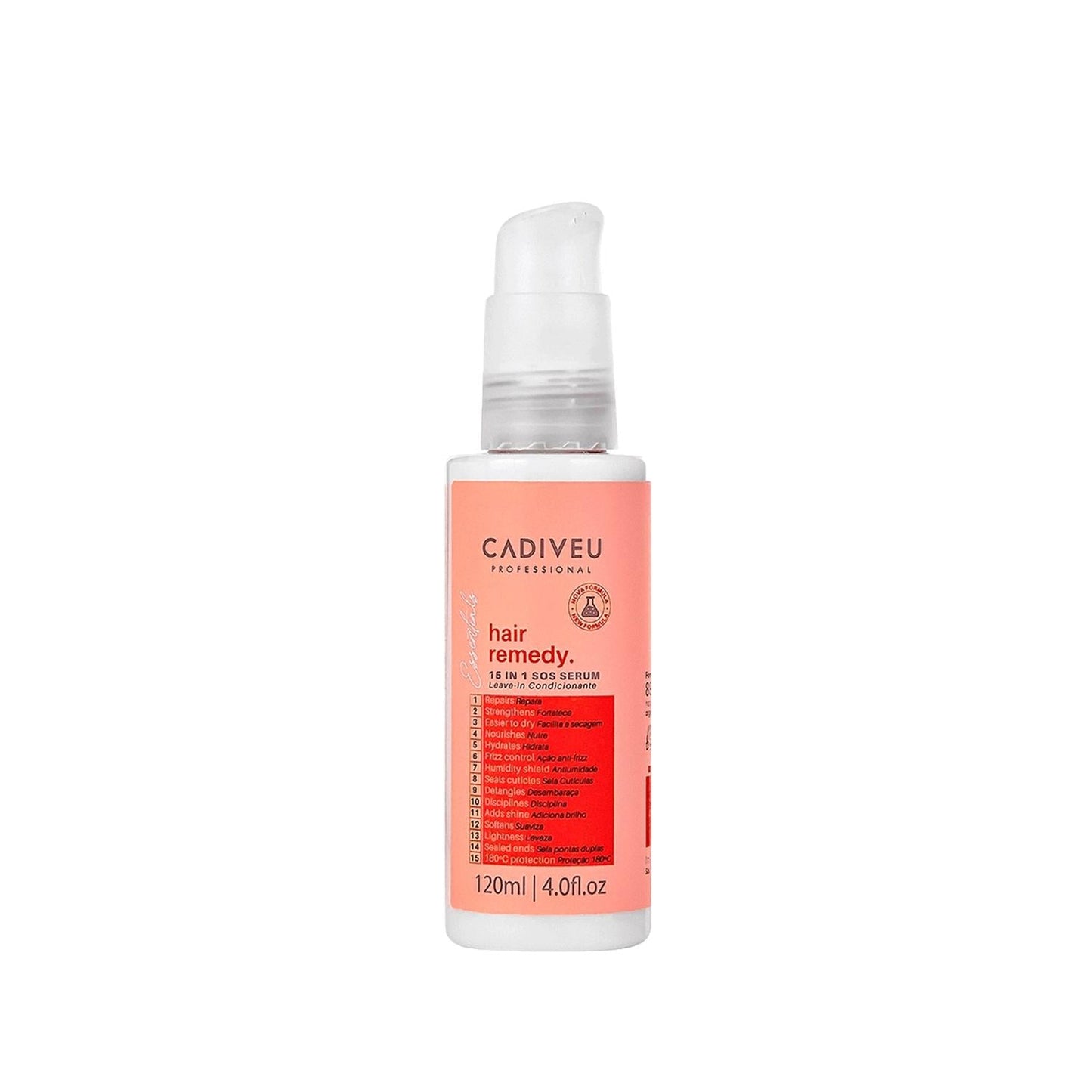 Cadiveu Essentials Hair Care Serum - Nourishing & Repairing SOS Serum for Damaged Hair, 120ml