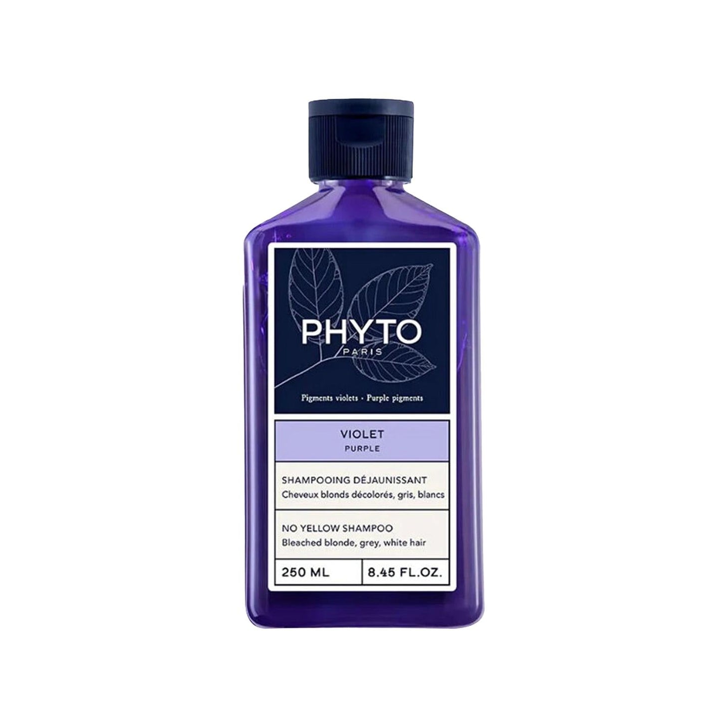 PHYTO Purple Shampoo for Blonde Hair - Color-Protecting, Brass-Reducing Formula, 8.45 fl oz