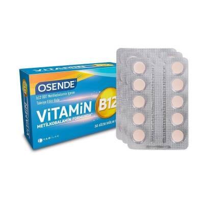 Osende Methylcobalamin Vitamin B12 Supplement - 30 Orally Disintegrating Tablets for Energy & Nerve Support