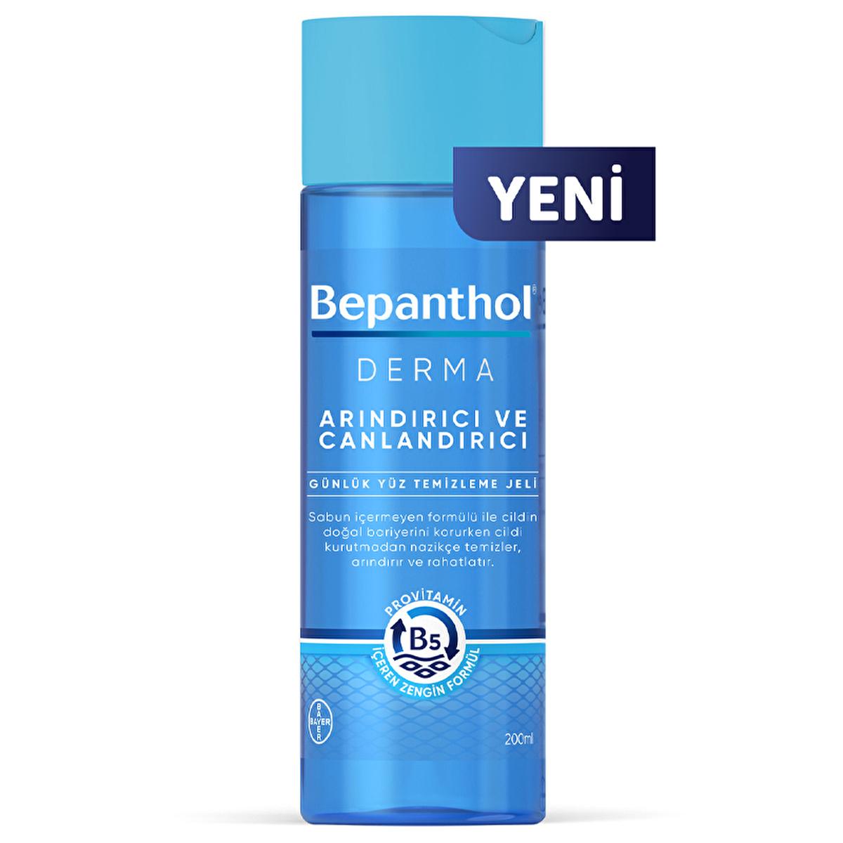 Bepanthol Derma Facial Cleansing Gel - Gentle, Soap-Free, Moisturizing Facial Wash for Sensitive Skin