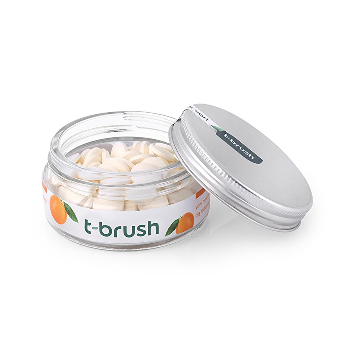 T-Brush Natural Toothpaste Tablets - Fluoride-Free, Vegan & Cruelty-Free Oral Care - 90 Tablets