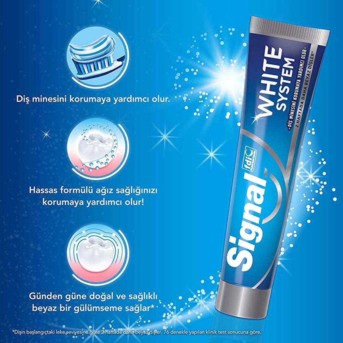 Signal White Now: 3X Whitening Toothpaste - Extra Fresh & Gold - Stain Removal, Fluoride Protection - Fresh Breath, Confident Smile
