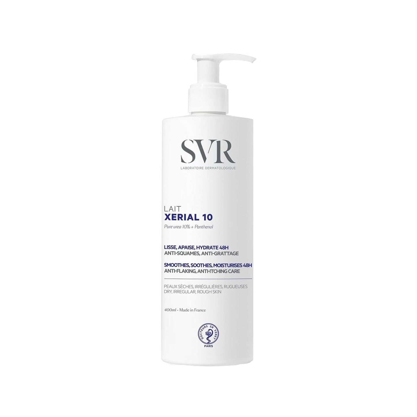 SVR Xerial 10 Body Moisturizer Cream - Hydrating and Nourishing for Dry Skin, 13.53 fl oz