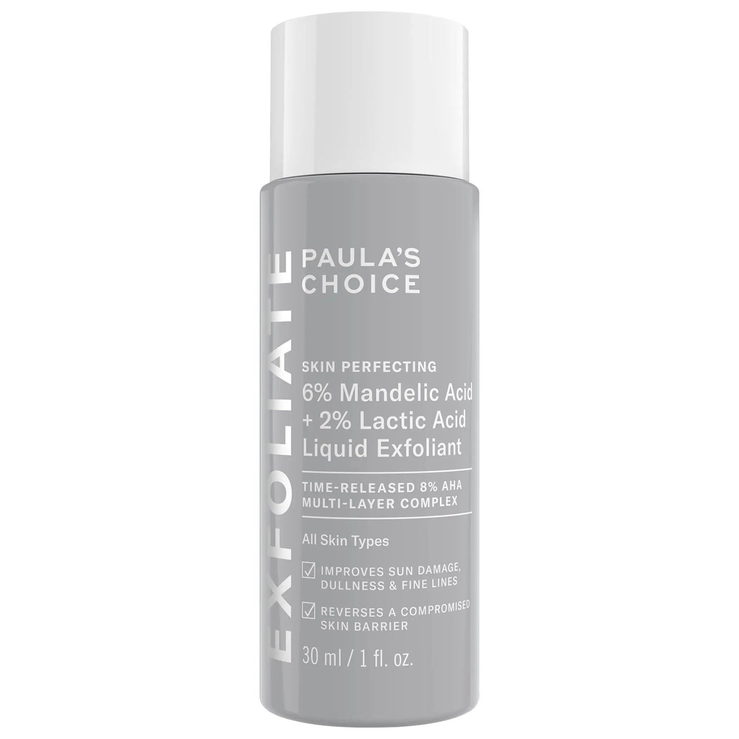 The Ordinary Mini Skin Perfecting 6% Mandelic Acid + 2% Lactic Acid Liquid Exfoliant - Gentle Exfoliation for Smoother Skin