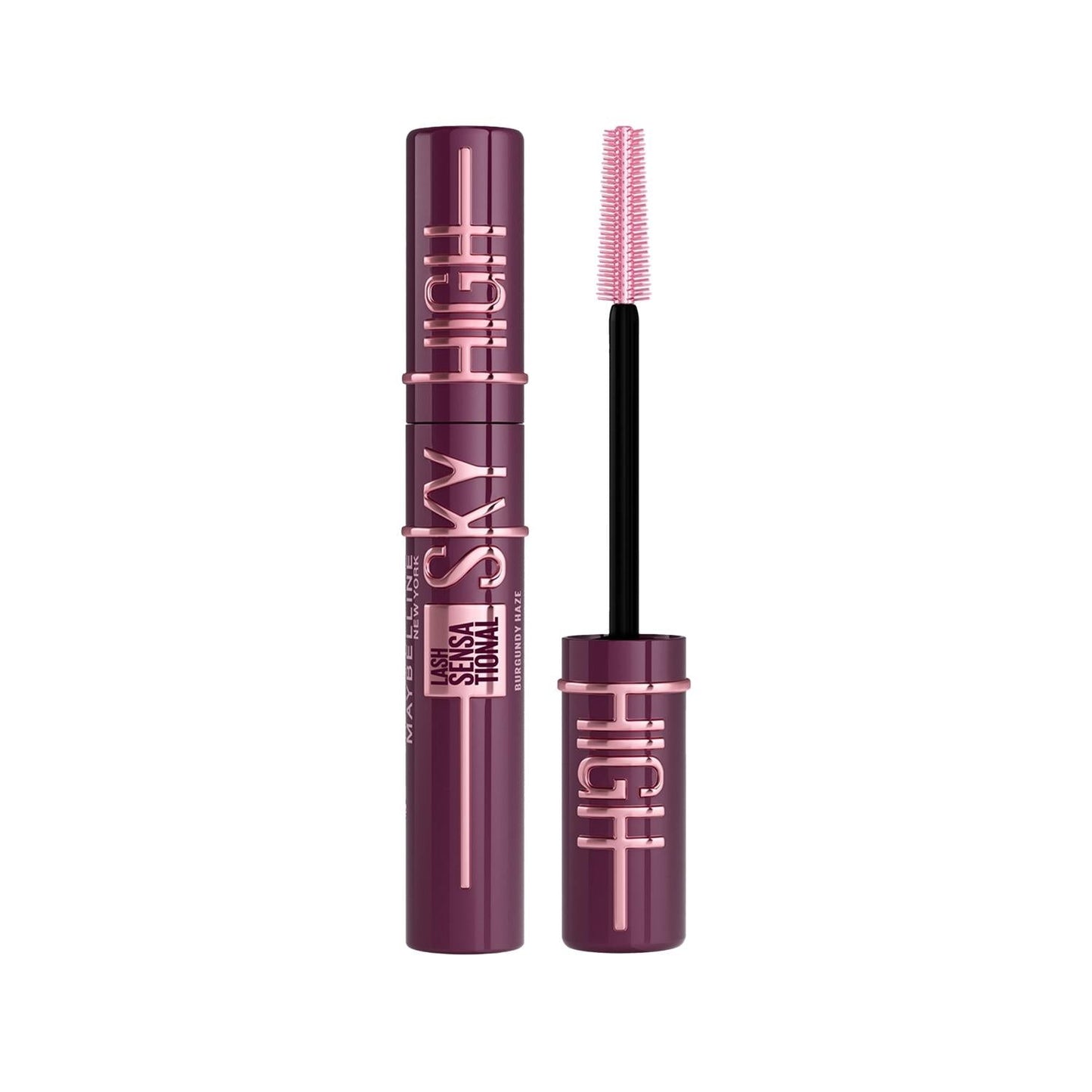 Maybelline Lash Sensational Sky High Burgundy Haze Mascara: Volumizing & Lengthening Colored Mascara for Dramatic Eye Makeup