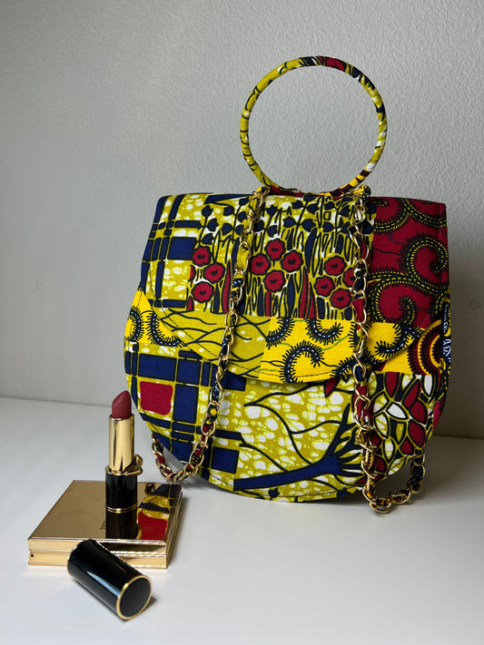 Syda African Print Handbag - M2G