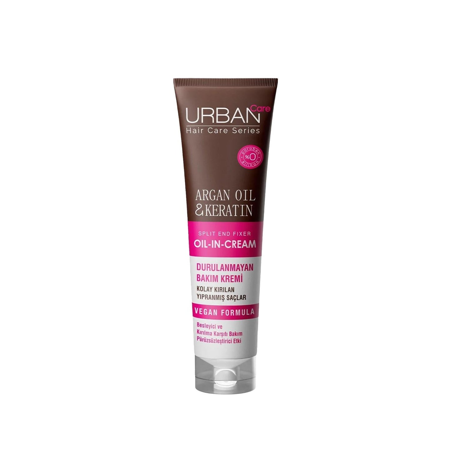 URBAN Care Leave-in Hair Care Cream with Argan Oil & Keratin - Nourishes & Strengthens Fragile Hair, 5.07 fl oz