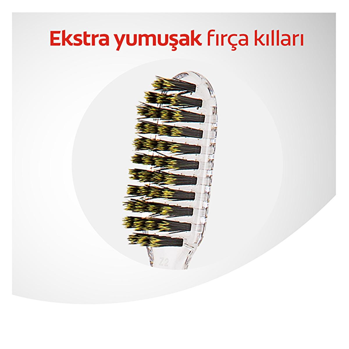 Colgate Advanced Charcoal Toothbrush - Extra Soft Bristles for Gentle Deep Cleaning