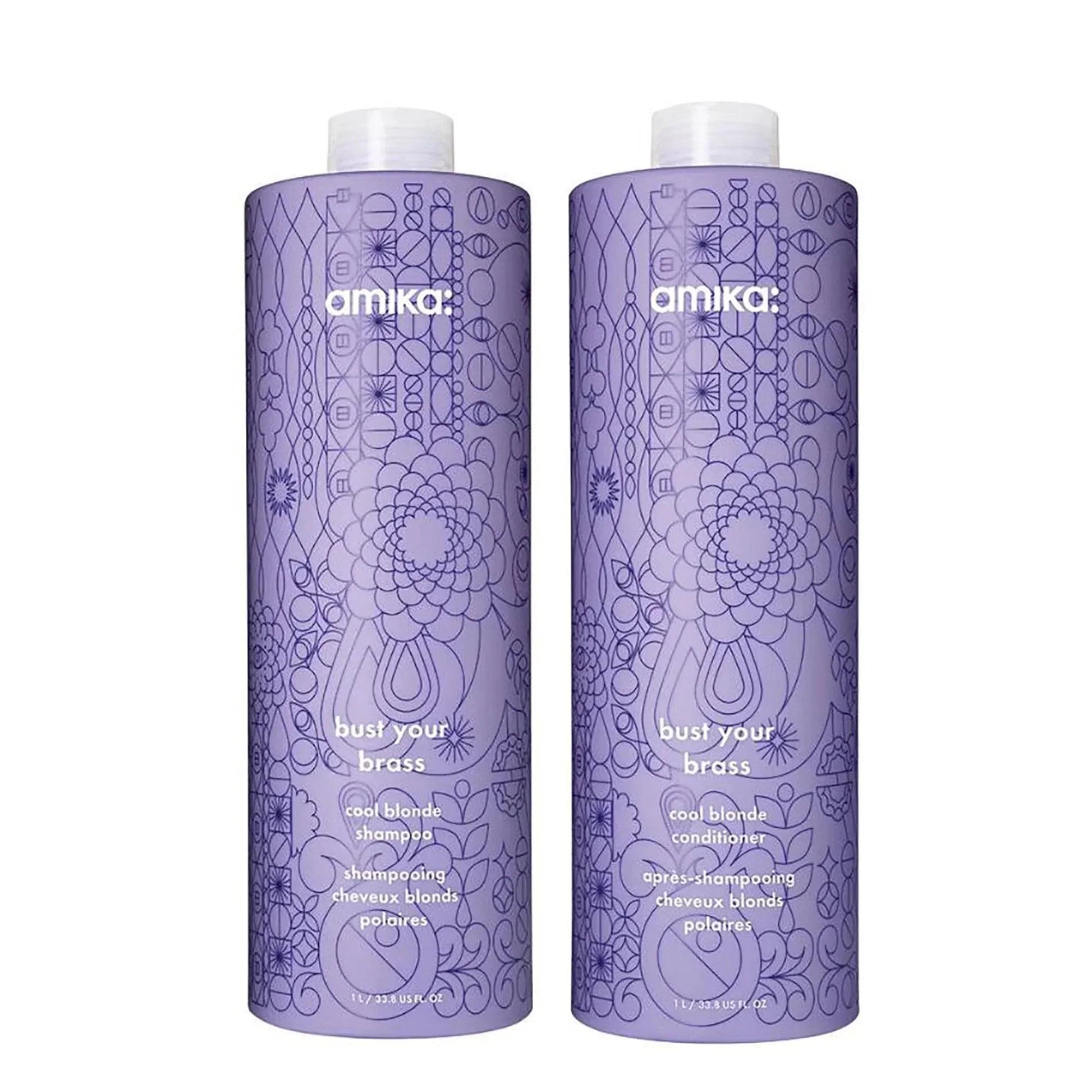 Amika Bust Your Brass Cool Blonde Strength Repair Conditioner - M2G