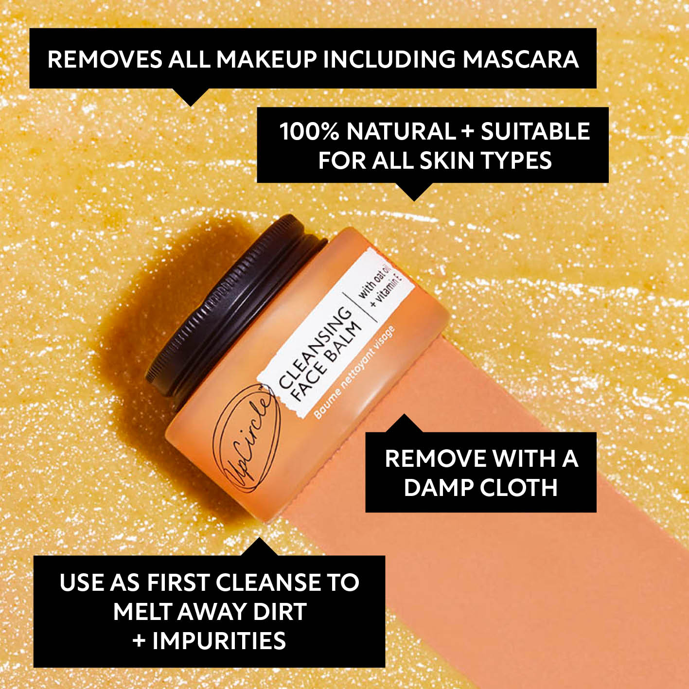 Cleansing Face Balm with Oat Oil + Vitamin E - Travel Size - M2G