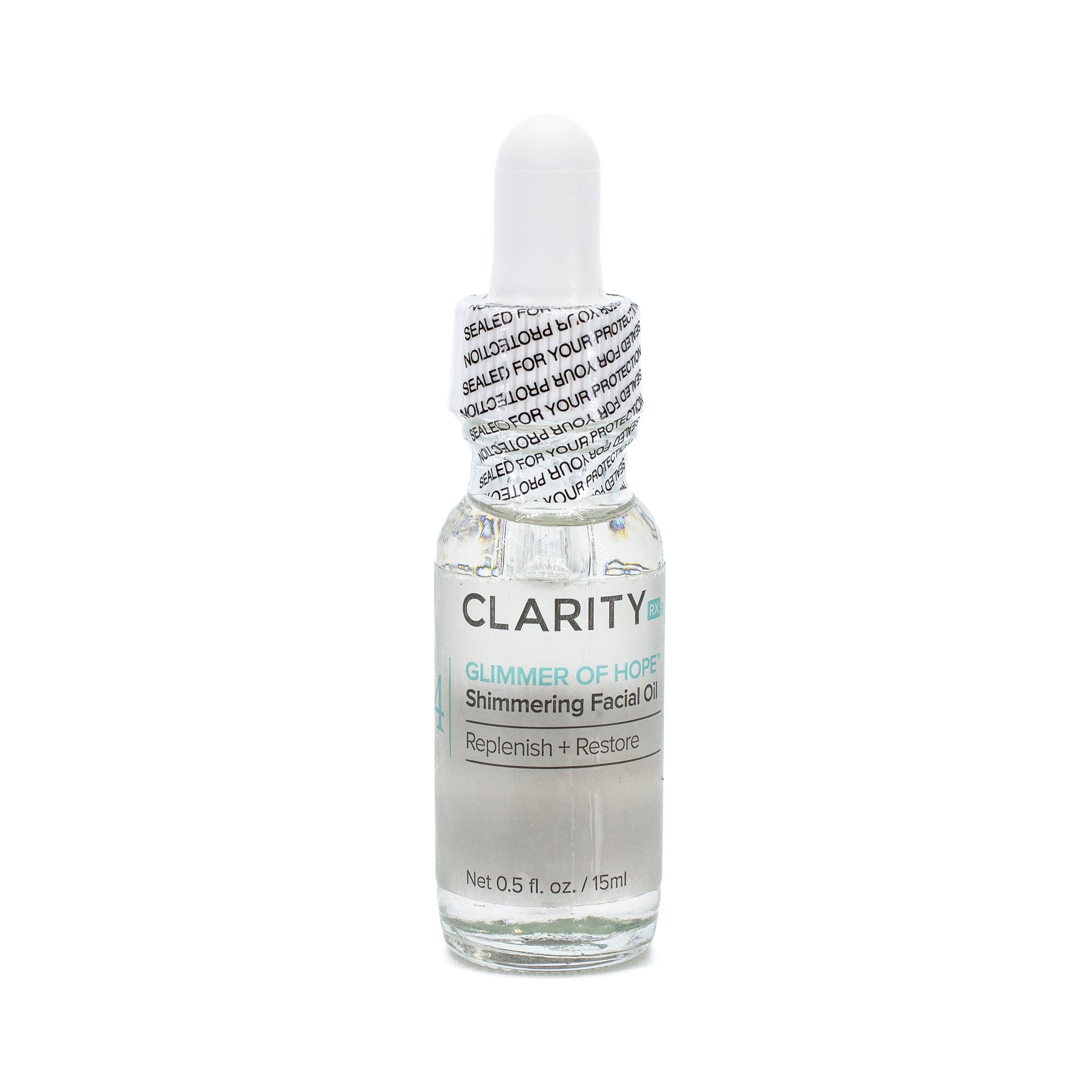 CLARITY RX Glimmer Of Hope Shimmering Facial Oil 0.5oz - Missing Box - M2G