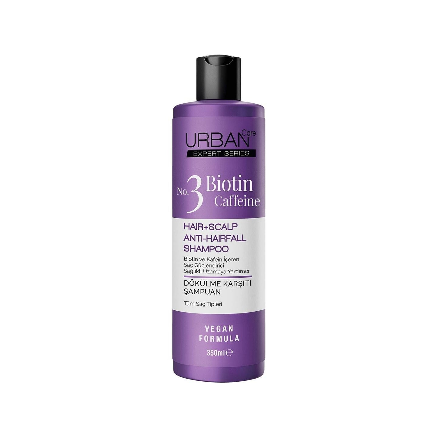 Urban Care Expert Series Biotin and Caffeine Shampoo - Nourishing, Sulfate-Free, 11.83 fl oz