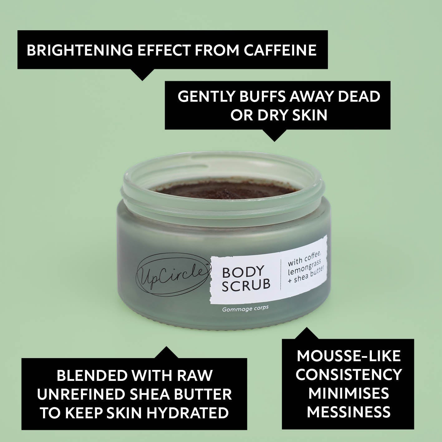 Coffee Body Scrub with Lemongrass - M2G