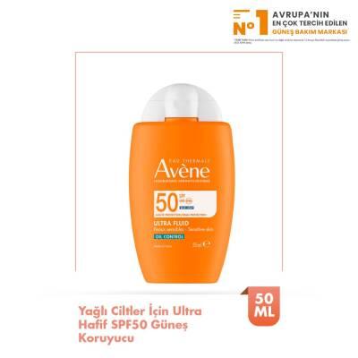 Avene Ultra Fluid Oil Control SPF50 Sunscreen for Oily Skin - High Protection, Oil-Free, Lightweight