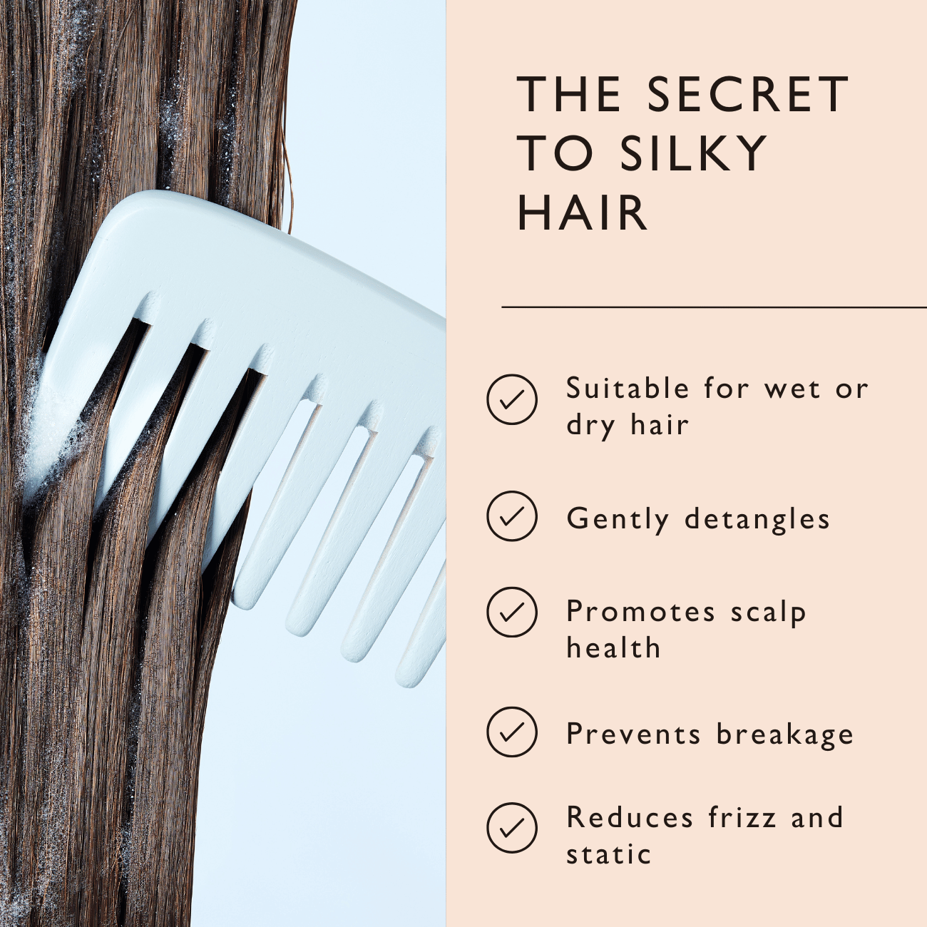 The Haircare Duo + Bamboo Wide Tooth Comb - M2G