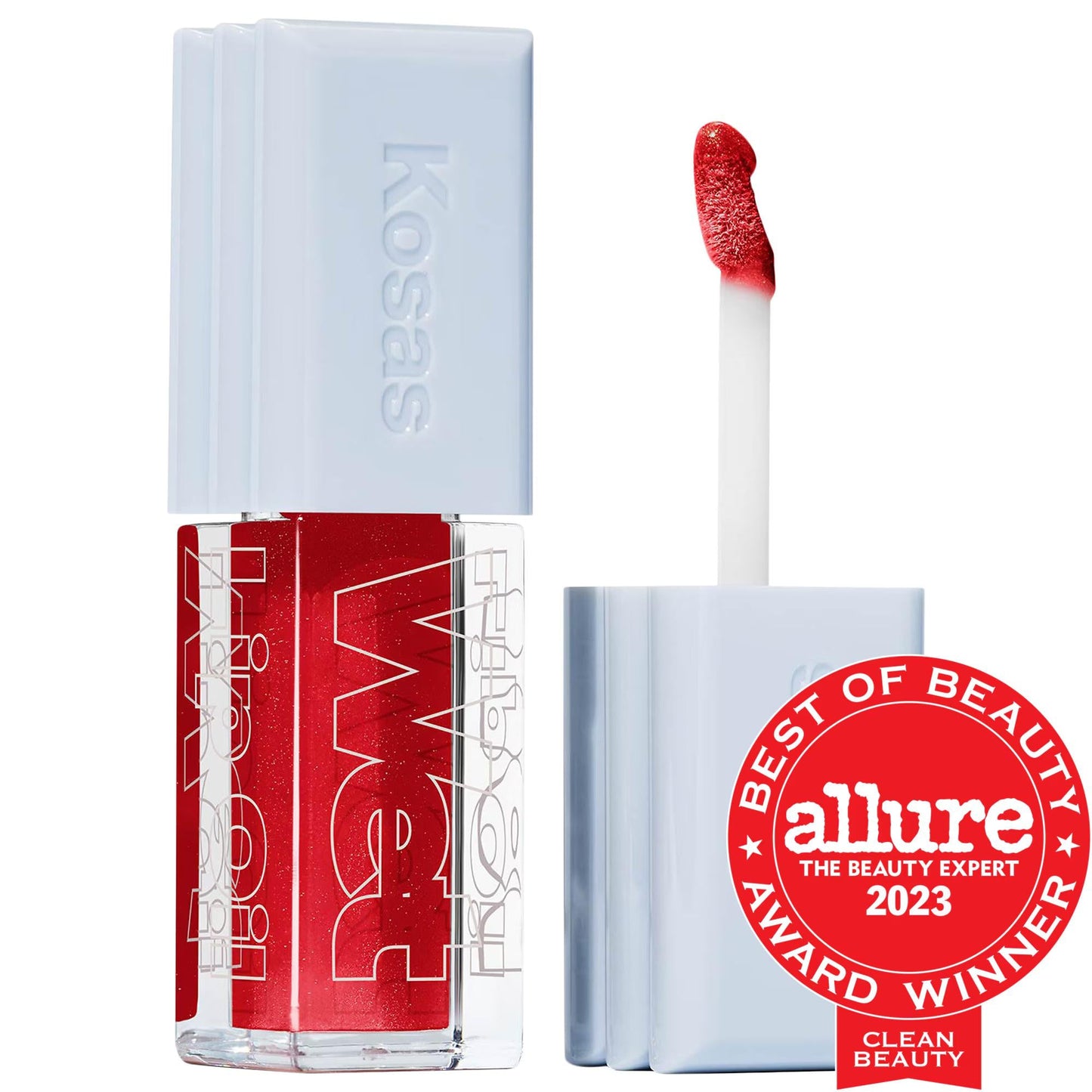 Wet Lip Oil Plumping Peptide Lip Treatment Gloss - Vegan, Cruelty-Free, Hydrating Lip Care with Hyaluronic Acid & Peptides