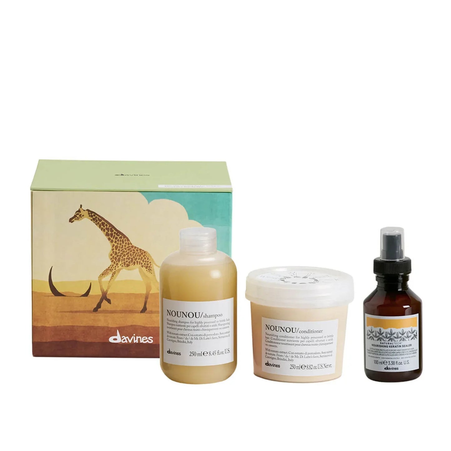 Davines NOUNOU/ + NaturalTech Holiday Set For Brittle Hair - M2G