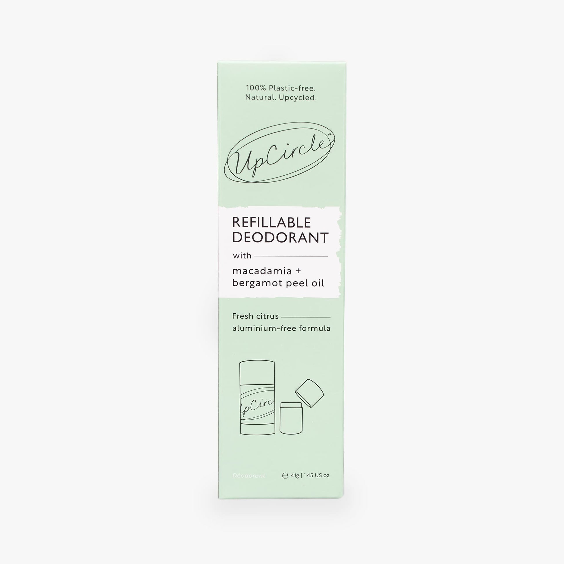 Refillable Deodorant with Macadamia + Bergamot - M2G