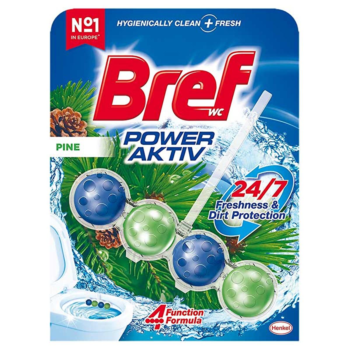 Bref Power Aktiv: Limescale Prevention Toilet Bowl Cleaner Block for Long-Lasting Freshness & Sparkling Clean Bathroom