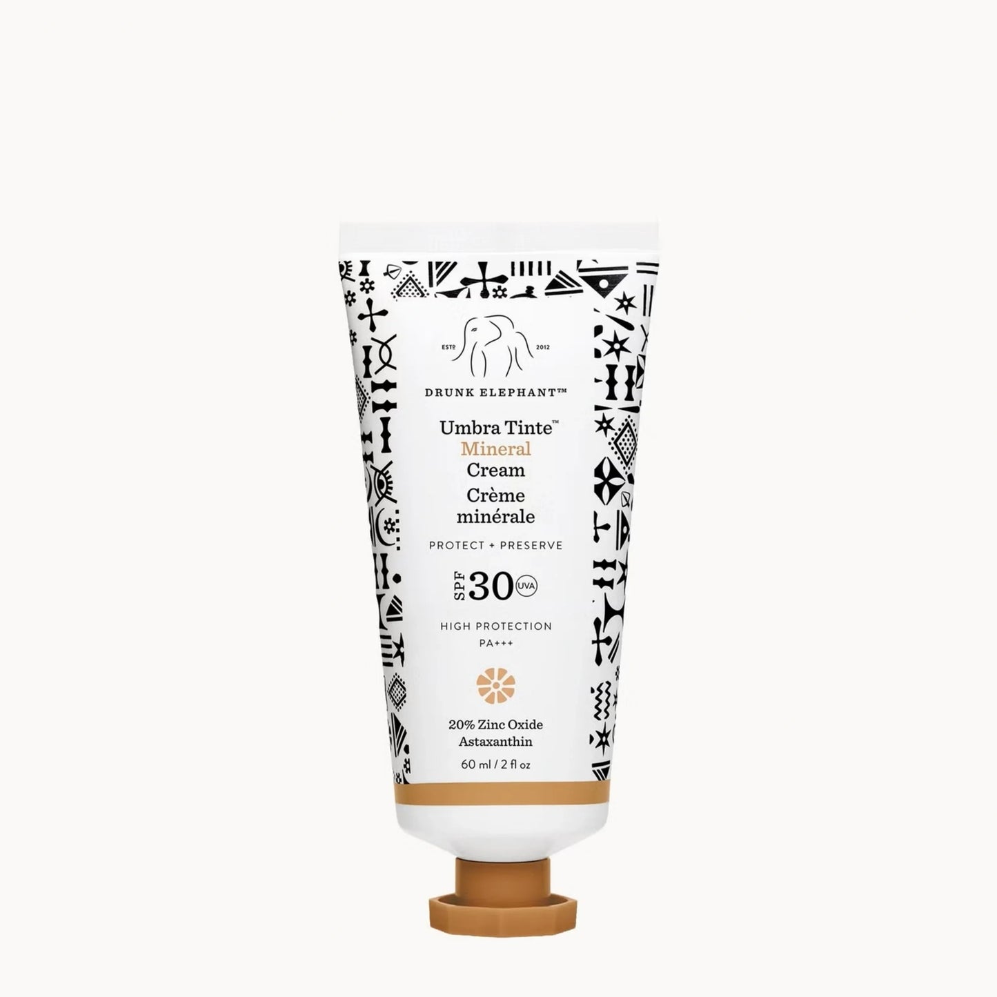 Drunk Elephant Umbra Tinte 100% Mineral Cream SPF 30/PA+++ Tinted Face Sunscreen 2 OZ - M2G