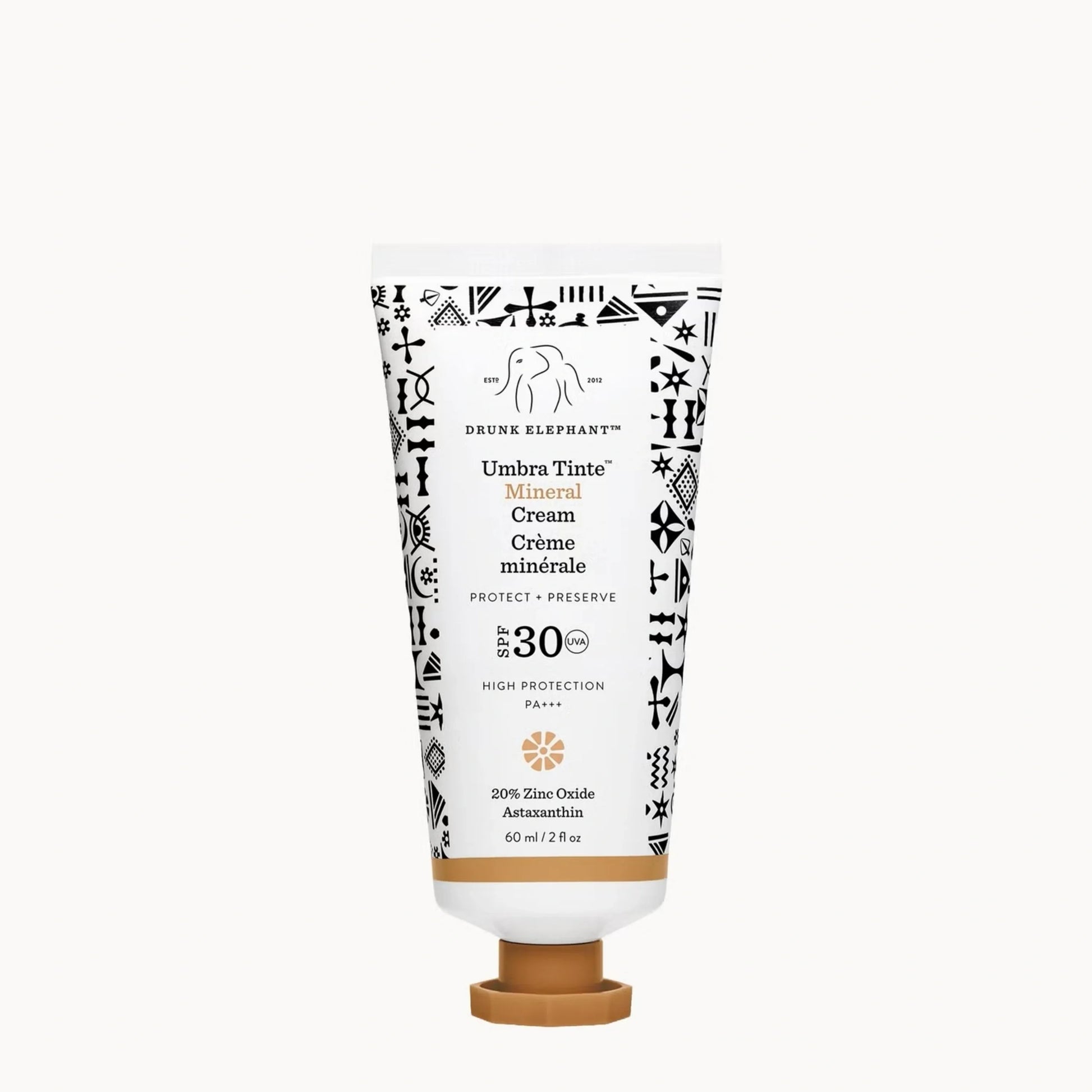 Drunk Elephant Umbra Tinte 100% Mineral Cream SPF 30/PA+++ Tinted Face Sunscreen 2 OZ - M2G