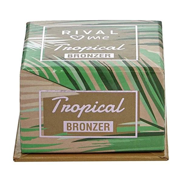 Rival Loves Me Tropikal Bronzer No:01 Waikiki - Chocolate Scented Bronzer Powder for Natural Tan, 6g