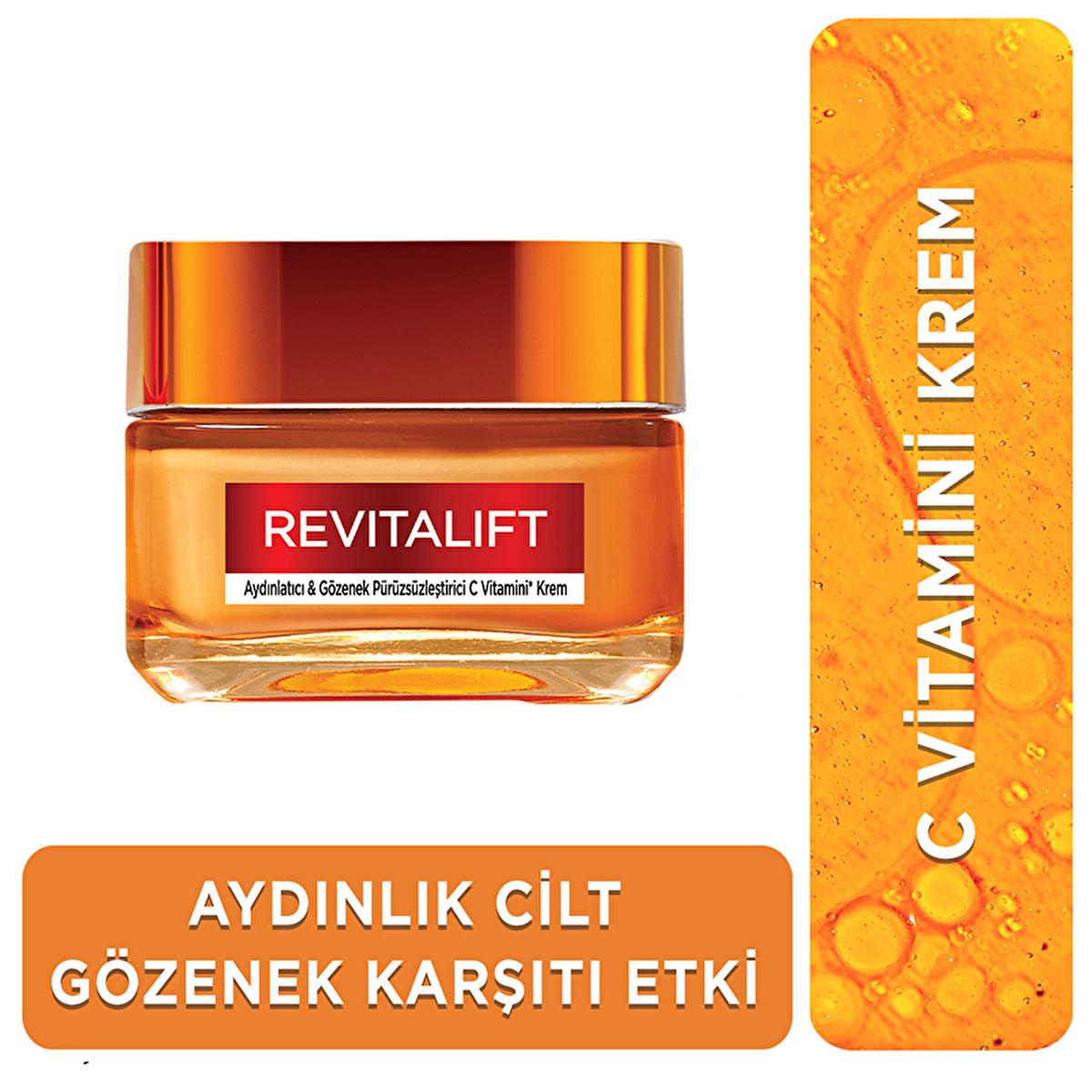 Loreal Paris Revitalift Clinical Vitamin C Face Cream - Anti-aging Moisturizer, Brightening & Pore Minimizing