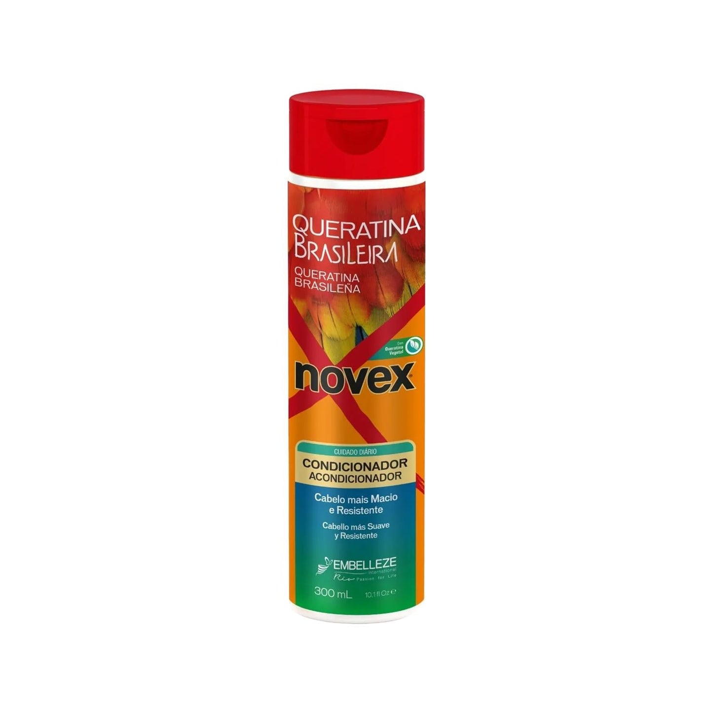 Novex Brazilian Keratin Hair Care Cream for Dry & Damaged Hair - 10.14 fl oz Nourishing Treatment