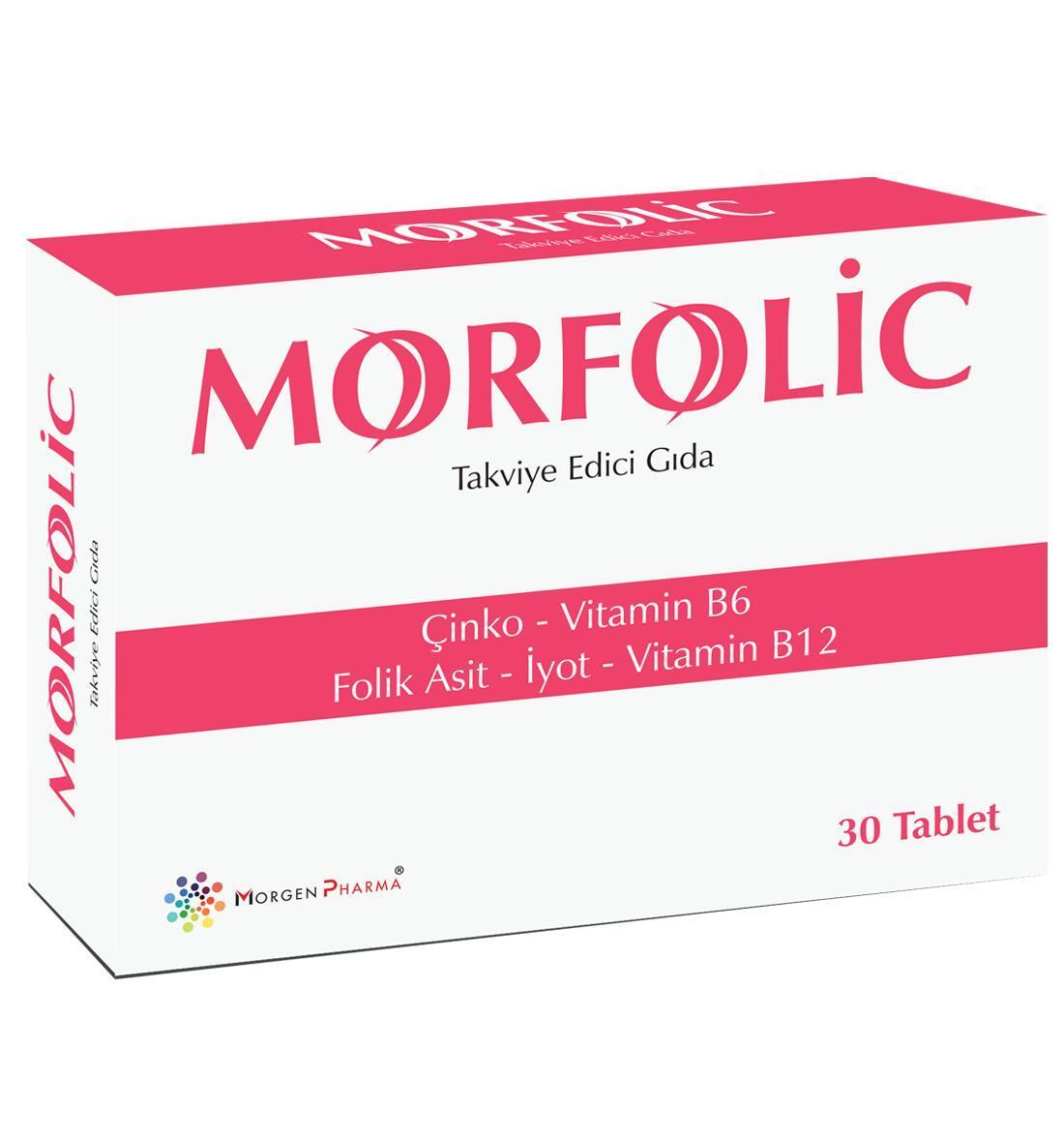 Morfolic Dietary Supplement 30 Tablets - Nutritional Support for Health-Conscious Adults