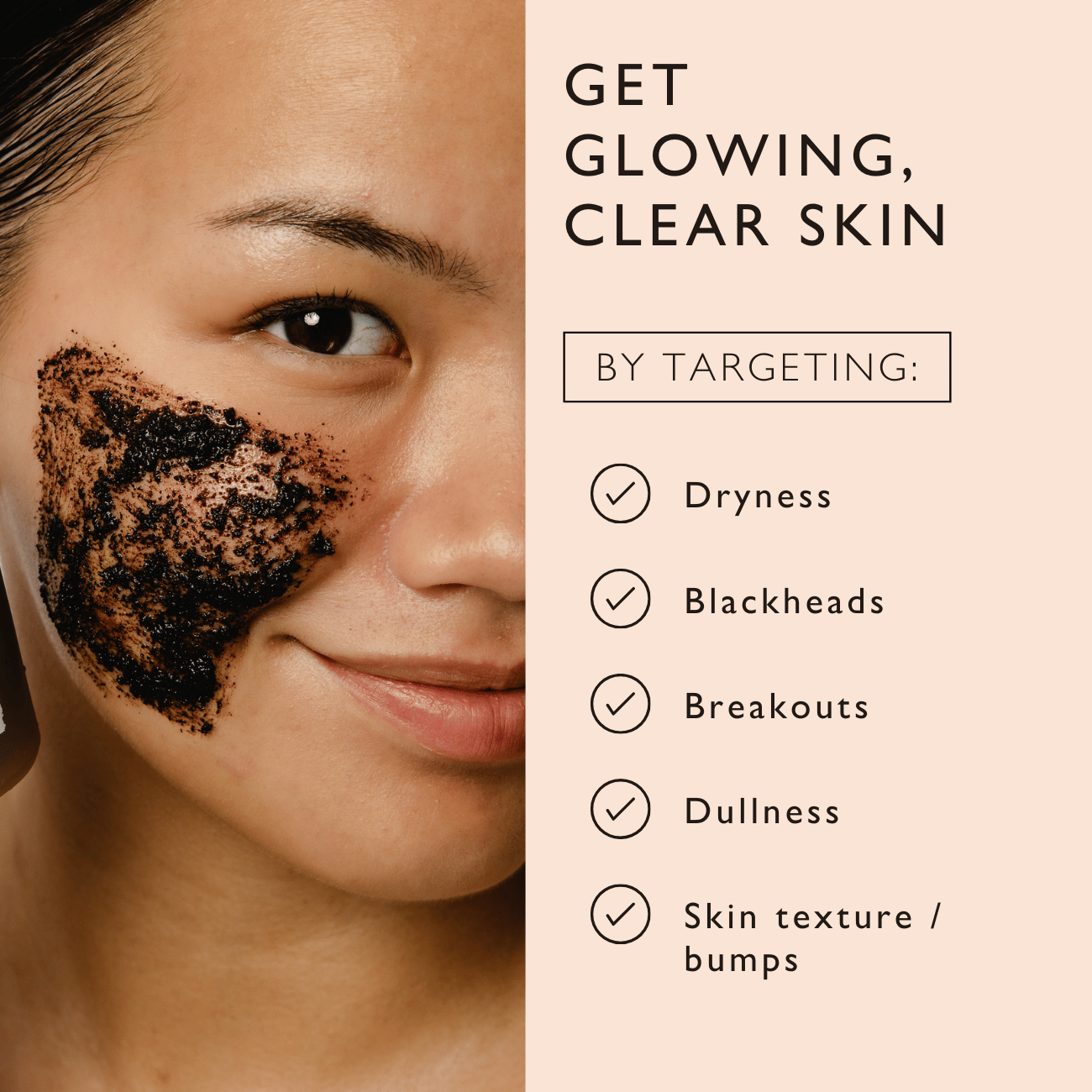 Face Scrub with Coffee + Rosehip Oil - M2G