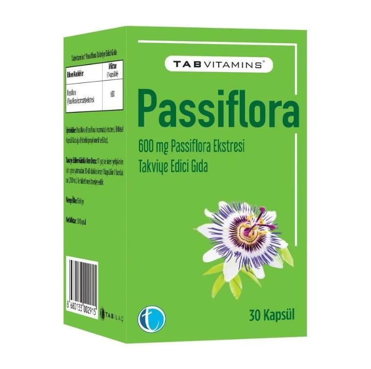 TabVitamins Passiflora Supplement - Natural Sleep Aid & Relaxation Support for Adults