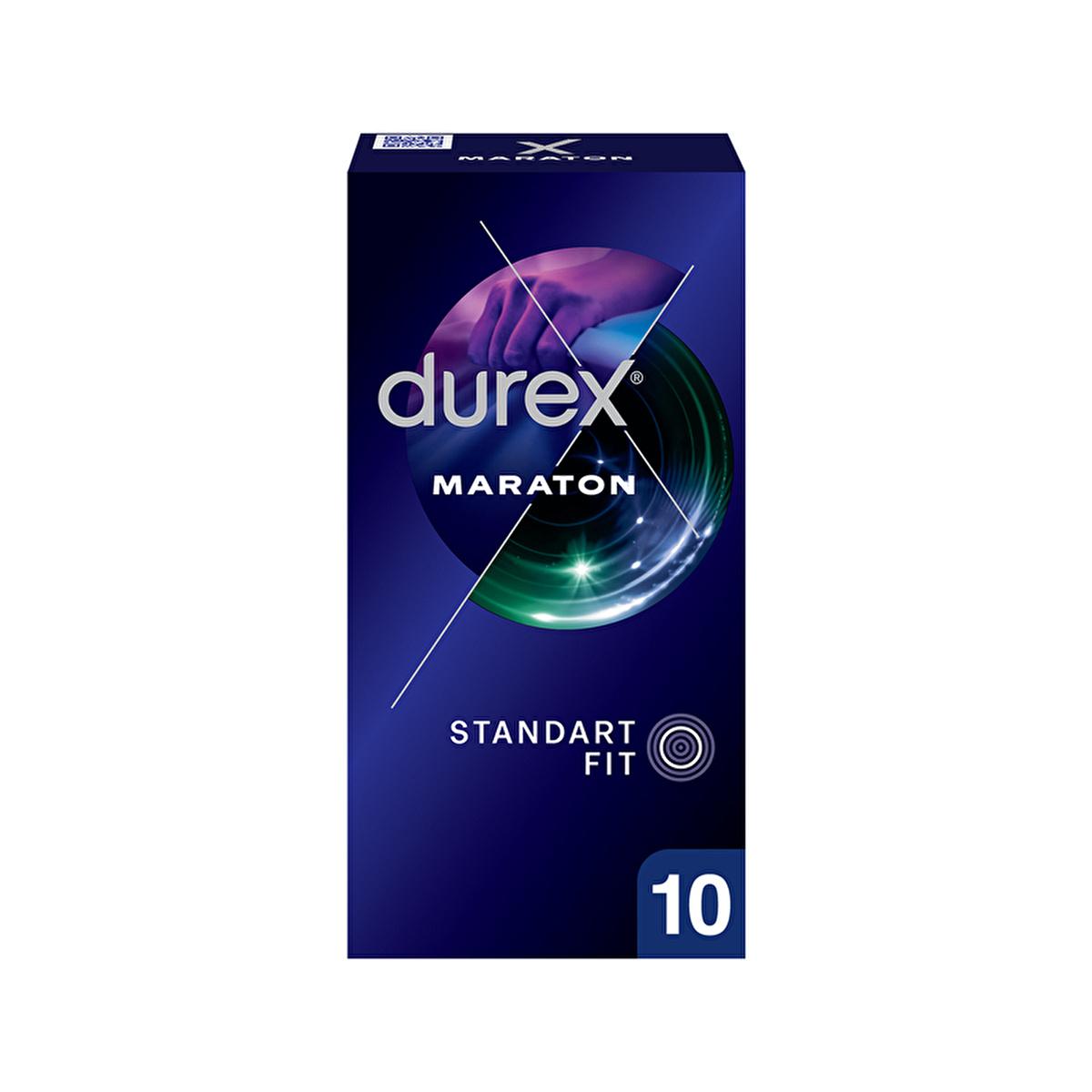 Durex Marathon Delay Condoms - Enhanced Performance for Adults & Couples | 10 Count