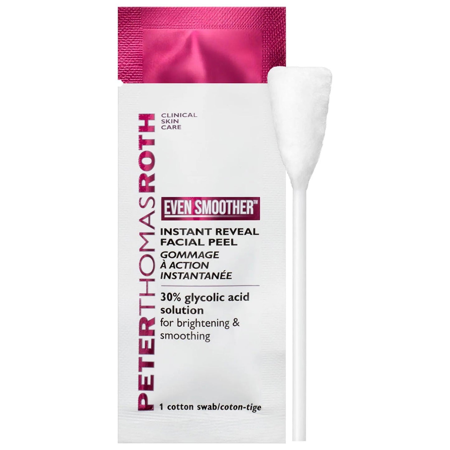 Even Smoother Instant Reveal Facial Peel: 30% Glycolic Acid for Radiant, Smooth Skin - At-Home Chemical Exfoliation