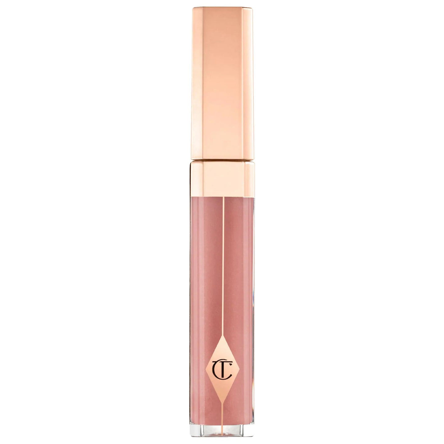 Charlotte Tilbury Pillow Talk Lip Gloss: Long Lasting Shine | Non-Sticky, Fuller Lips & Hydrating Lacquered Finish - Cruelty-Free
