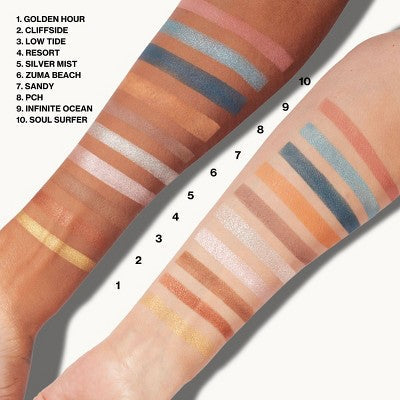 Pacifica Malibu Eye Shadows Palette 0.2oz - New - M2G