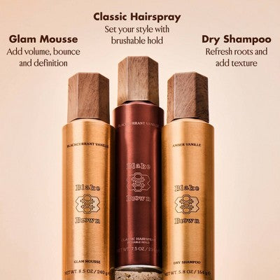 Blake Brown Classic Hairspray Blackcurrant Vanille Vanilla Floral Fragrance 7.5fl oz - Imperfect Container - M2G