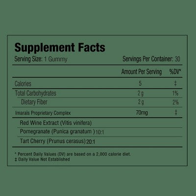 Imarais Beauty Youth Anti-Aging Gummies Vegan and Sugar-Free 30ct - Imperfect Container - M2G