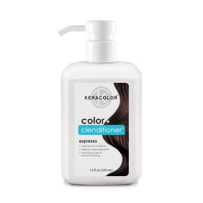 Keracolor Color + Clenditioner Temporary Hair Color Espresso 12 fl oz - Imperfect Container - M2G