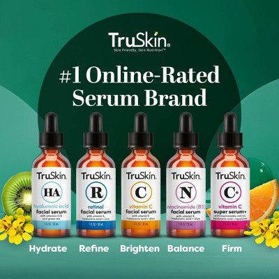 TruSkin Niacinamide Facial Serum with Vitamin E and Hyaluronic Acid 1 fl oz - New - M2G