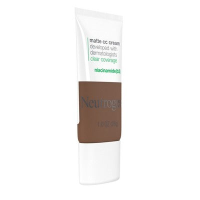 Neutrogena Clear Coverage Flawless Matte Color Correcting Cream, Full-Coverage 9.5 Truffle - New - M2G